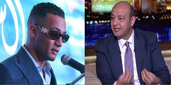 عمرو أديب ومحمد رمضان