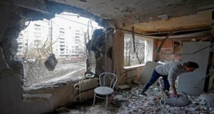 لقطة من الدمار الذي تسبب به الإجتياح الروسي لأوكرانيا