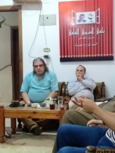 دكتور أمجد العوضي بجوار الكاتب محمود الشربيني